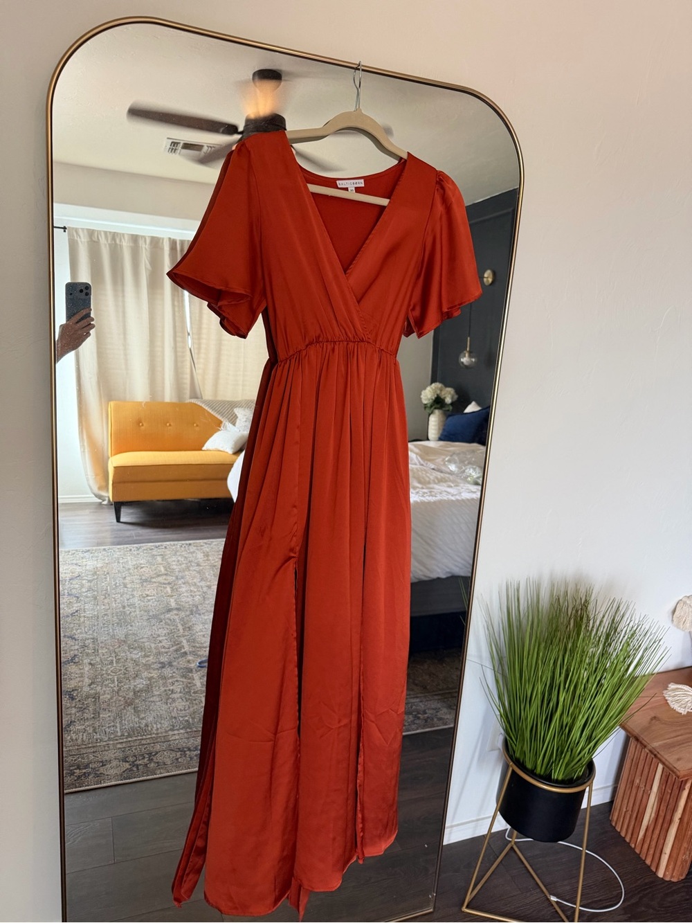 Baltic Born Rust Red Maxi Dress